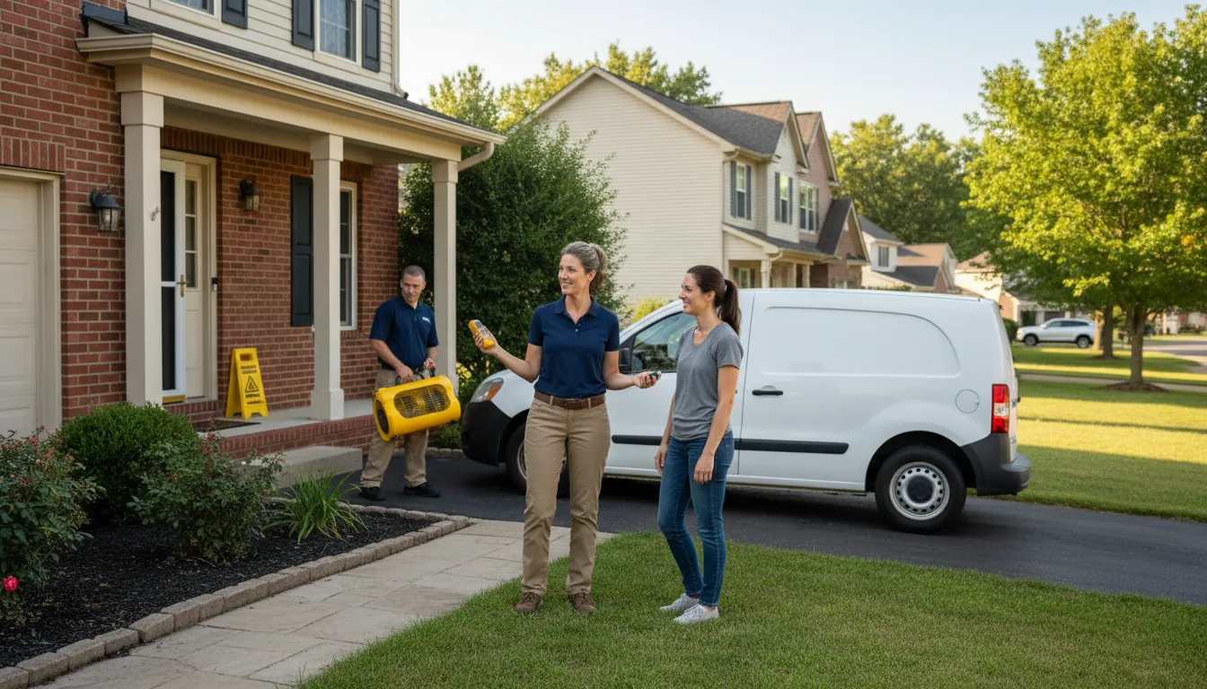 Water restoration image for Dehumidification And Cleanup Services in Barclay, MD